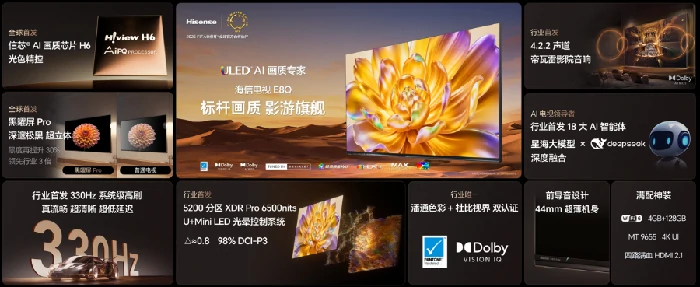 海信电视E8Q 系列发布：2025巅峰画质影游旗舰引爆游戏媒体狂欢,海信电视,E8Q系列,影游旗舰