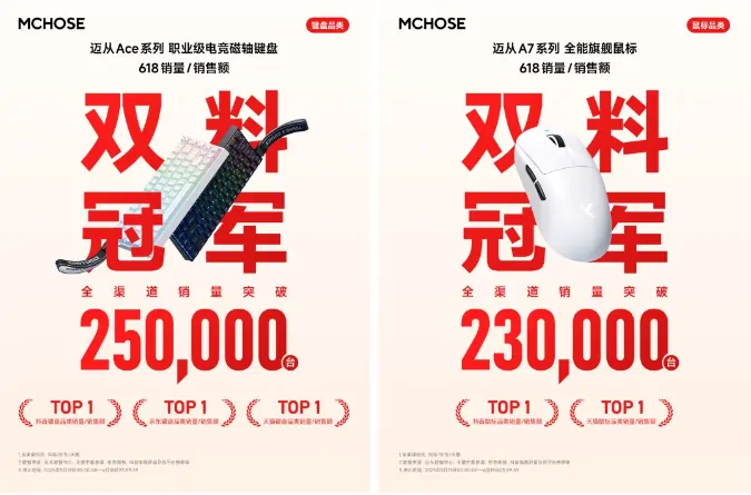 ChinaJoy,迈从,外设,电竞,键盘,鼠标,音频,MCHOSE,磁轴键盘,定制周边