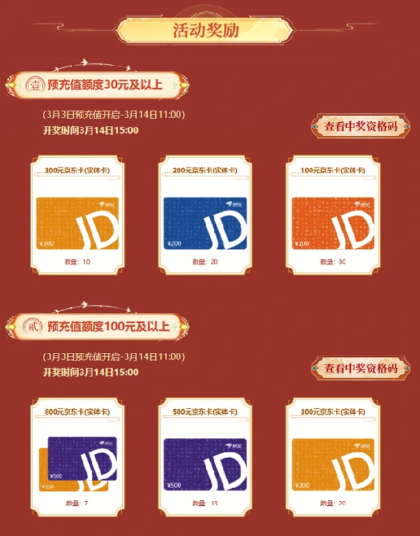 道十九,预充值