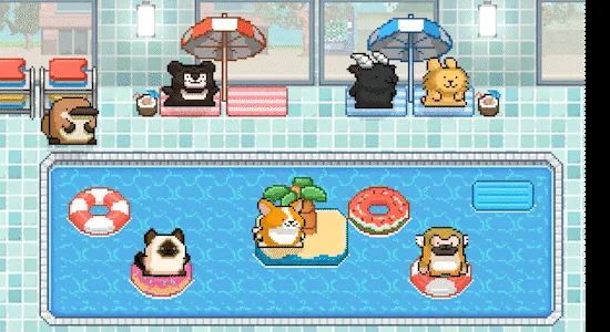 线条小狗：动物温泉,线条小狗,动物温泉,季节主题DLC