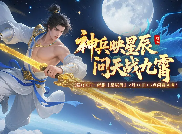 剑指星辰猛将OL新服星辰阁7月16日燃爆江湖豪礼速抢


