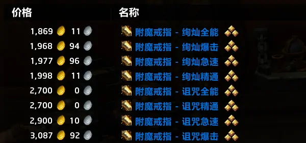 魔兽世界,海妖岛戒指,符文纹章,魔兽世界