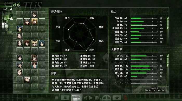 神罪降临,科幻,悬疑,AVG,群像视觉小说,动态叙事,中文配音,性格测试系统,Steam,独立游戏