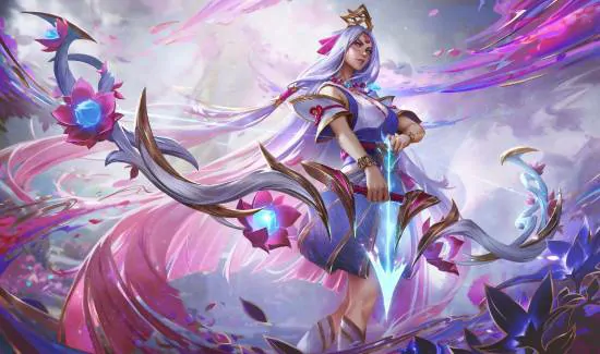 灵魂莲华新皮肤惊艳上线 刀妹婕拉化身绝美仙子