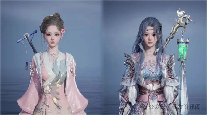 免费领方案码！诛仙世界“樱粉青弦”“糖霜战裙”时装染色分享 