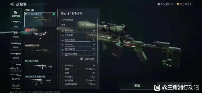 三角洲行动S5烽火地带：Mini - 14超实用改枪推荐