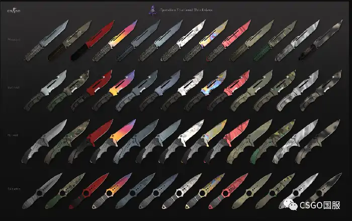 CSGO裂网大行动绝版刀皮肤全解析