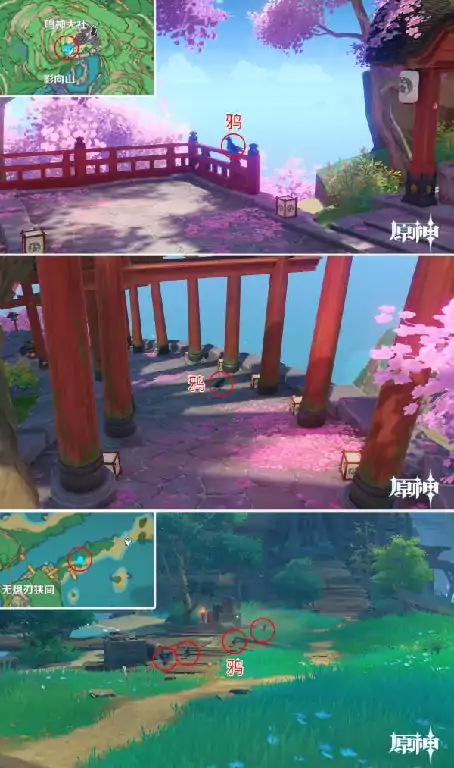 原神乌鸦全收集攻略 精准点位一网打尽