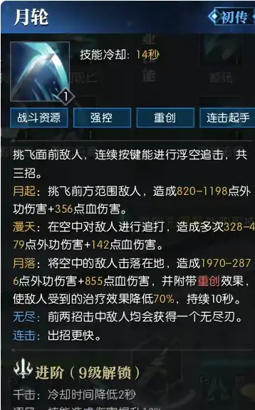 逆水寒老兵服碎梦技能简析,逆水寒