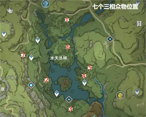 原神水天丛林树上的符号怎么解密,原神