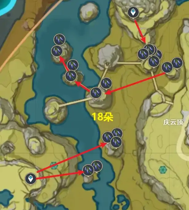 原神琉璃袋快速采集路线,原神