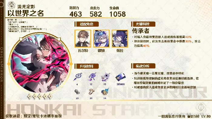 崩坏星穹铁道以世界之名最强角色推荐