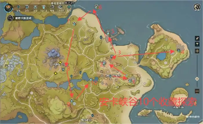 塔瑞斯世界安卡什峡谷宝藏位置全揭秘