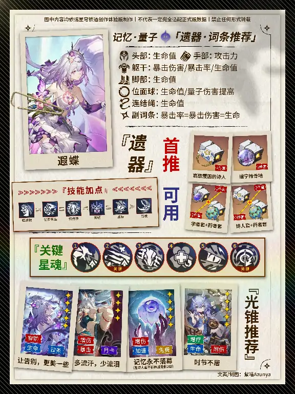 崩坏星穹铁道遐蝶培养攻略,星穹铁道