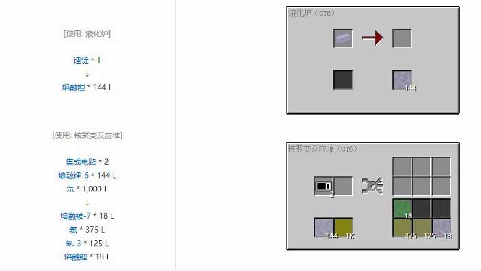 格雷科技6熔融元素单质合成表大全,我的世界