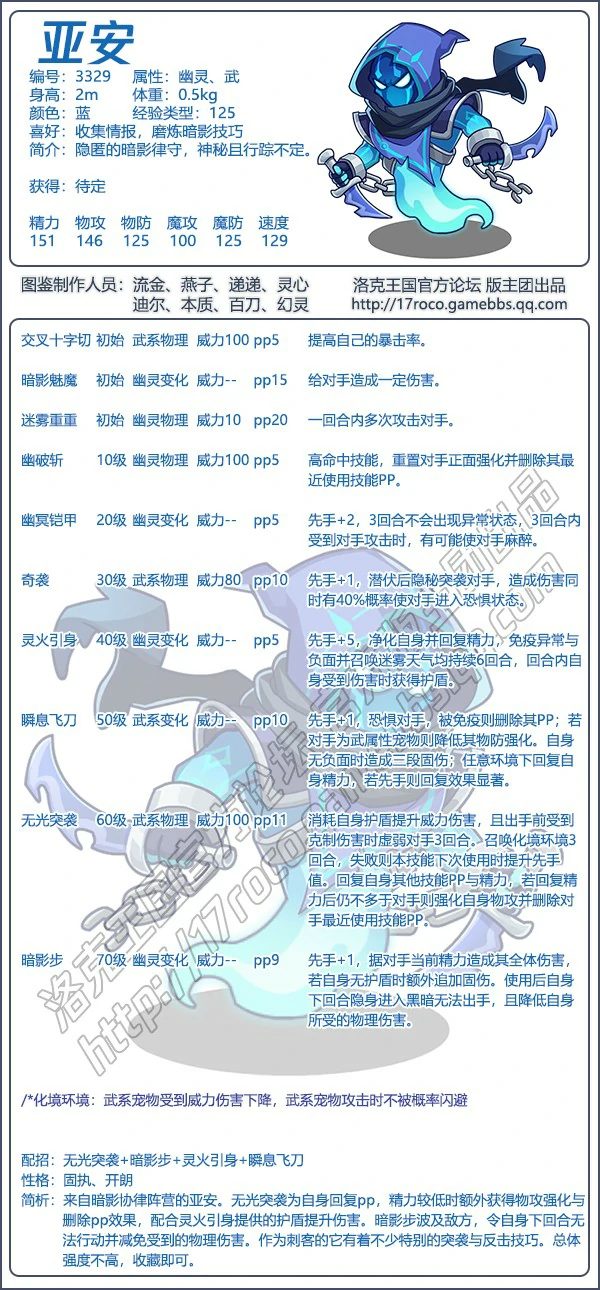 洛克王国亚安最强技能搭配攻略