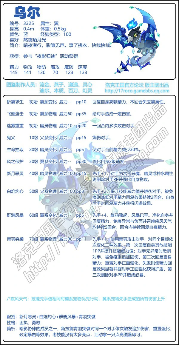 洛克王国乌尔最强性格推荐
