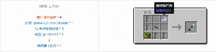 格雷科技6中间件合成表大全,我的世界