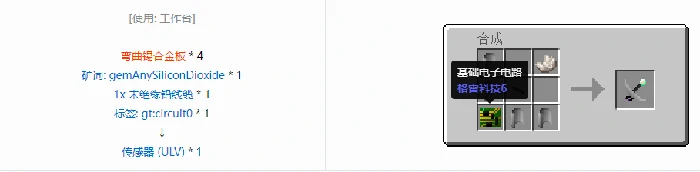 格雷科技6中间件合成表大全,我的世界