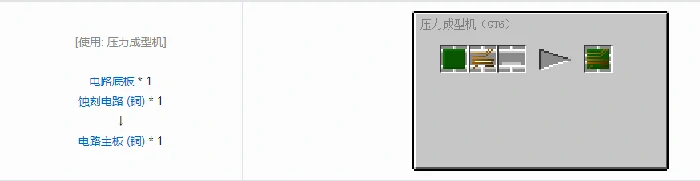 格雷科技6电路合成表大全,我的世界