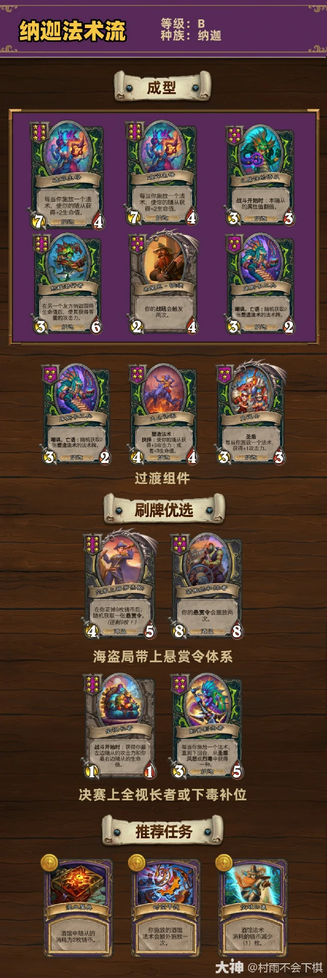 33.2.2酒馆战棋纳迦法术流玩法攻略,炉石传说