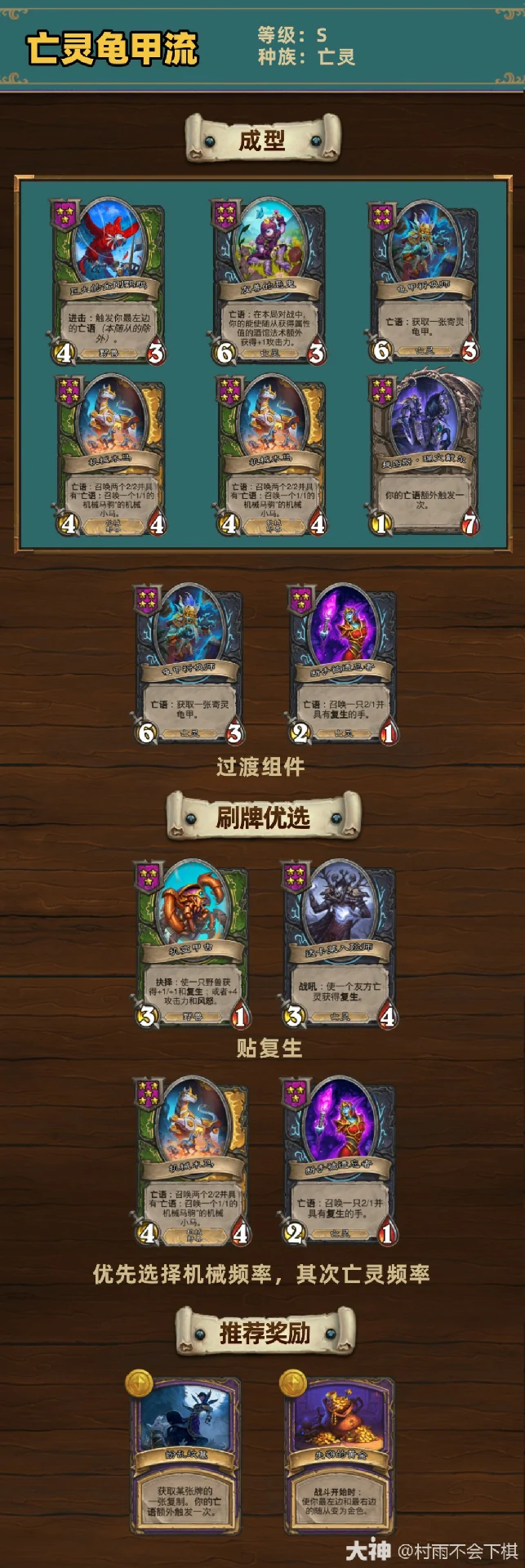 33.2.2酒馆战棋亡灵龟甲流玩法攻略,炉石传说