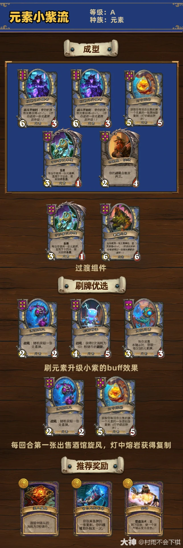 酒馆战棋元素小紫流上分秘籍 轻松吃鸡攻略