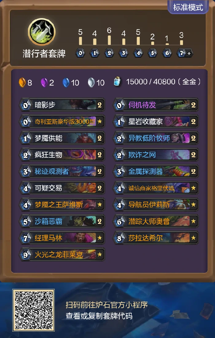 炉石传说安戈洛龟途节奏贼卡组代码分享,炉石传说
