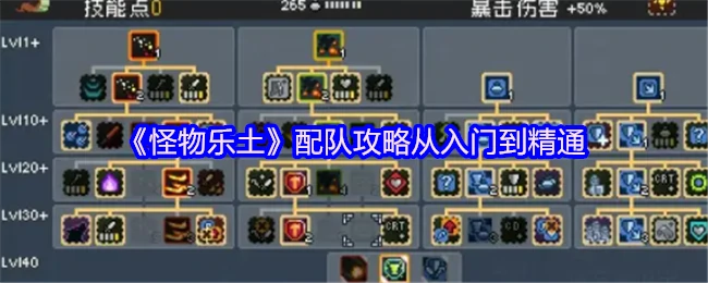 怪物乐土最强配队指南：从新手到高玩速成攻略