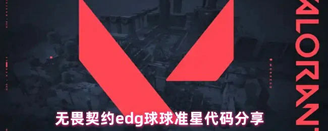 EDG无畏契约准星代码分享实战调试一键可用