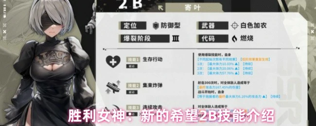 胜利女神2B技能全解析：新希望实战指南