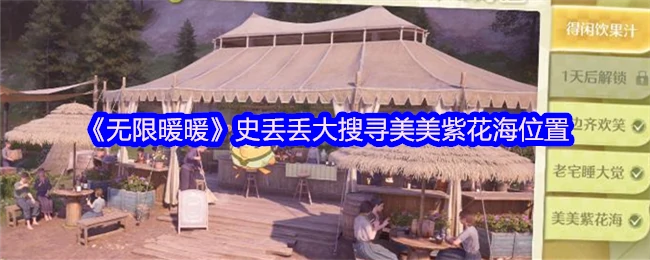 暖暖史丢丢探秘美美紫花海绝佳打卡点