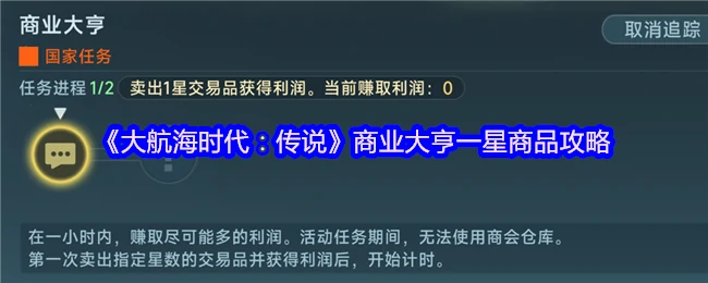 大航海时代商业大亨：一星商品暴利攻略