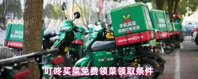 叮咚买菜0元领鲜菜新人专享限时福利