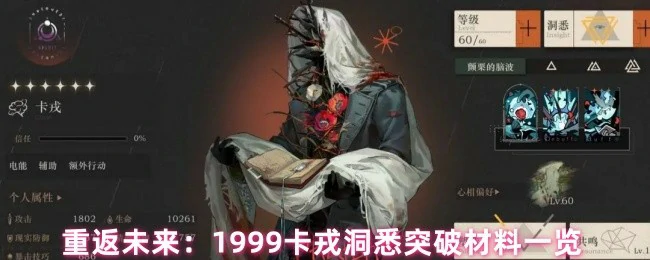 卡戎突破材料全收集 洞悉养成必备指南