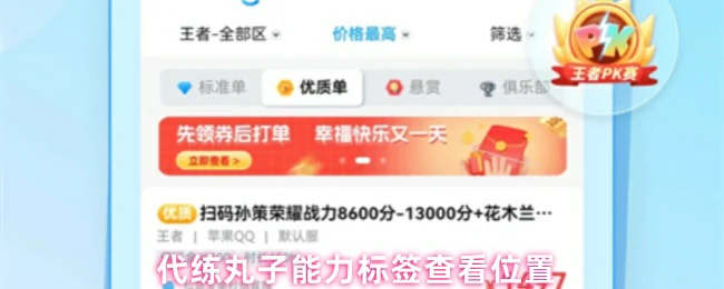 代练丸子技能标签在哪看 快速查找你的能力值
