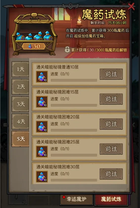 英雄闪避技巧：魔药试炼与幸运炉终极通关秘籍