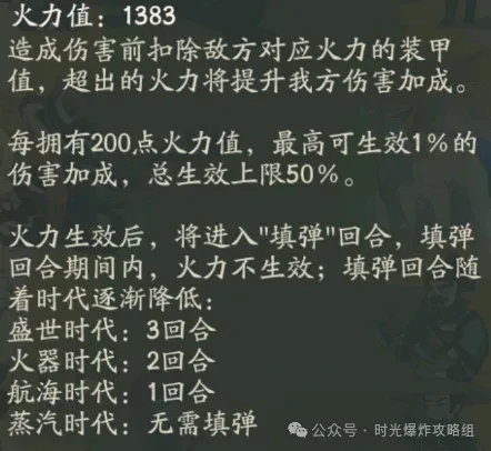 时光大爆炸战力解析：火力与装甲机制全揭秘