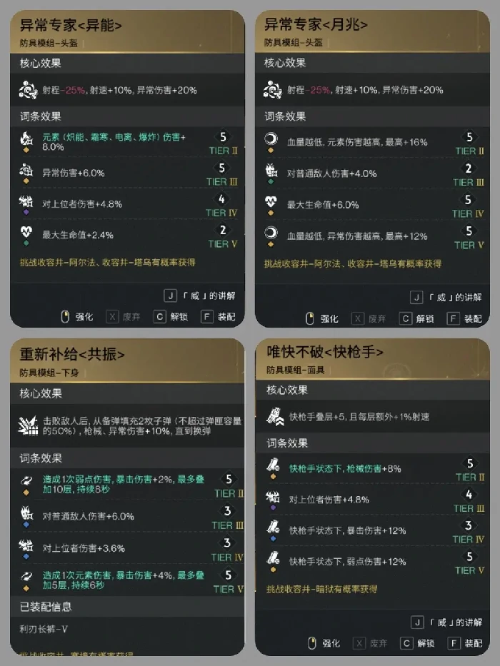 七日世界模组词条,七日世界模组选择