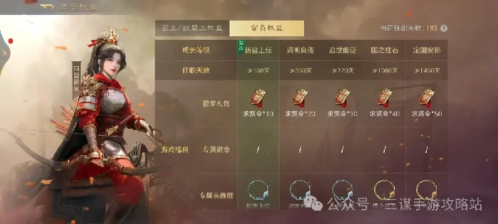 三国谋定天下盟主权益,三国谋定天下官员权益