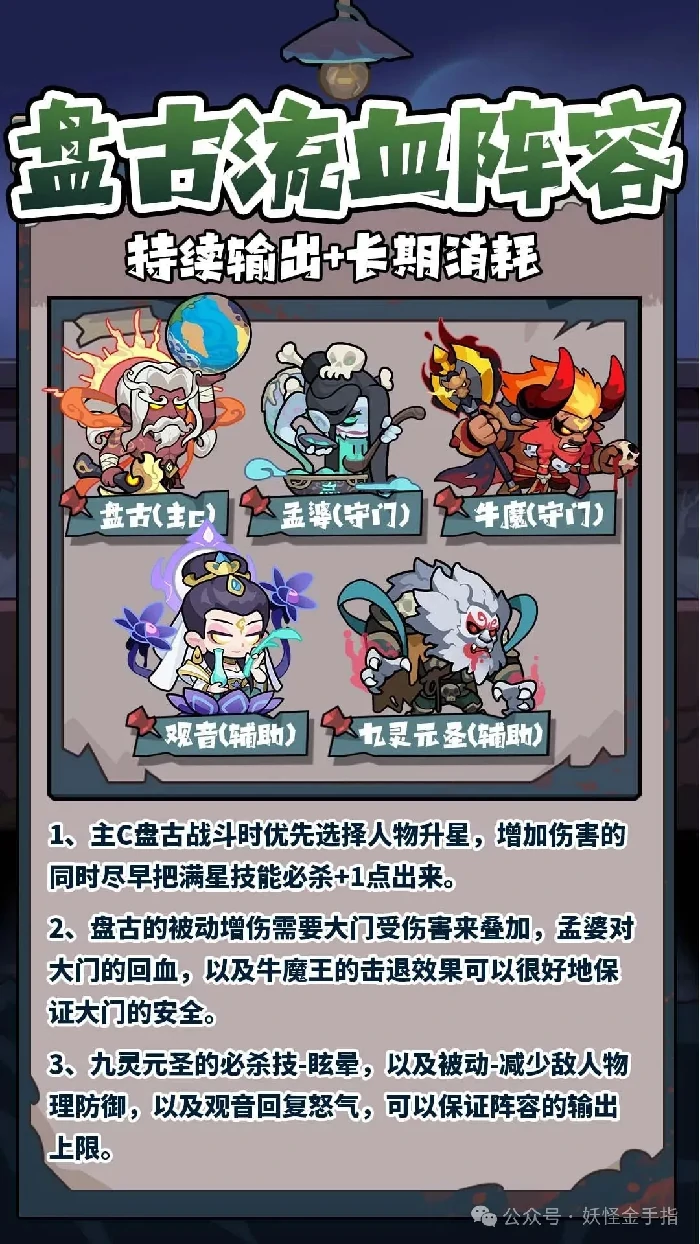 妖怪金手指流血队培养,妖怪金手指流血队攻略