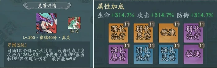 寻道大千满阶塑魂灵兽技能,寻道大千满阶塑魂灵兽一览