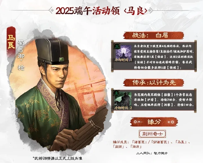 三国志战棋版马良最强阵容搭配及实战攻略