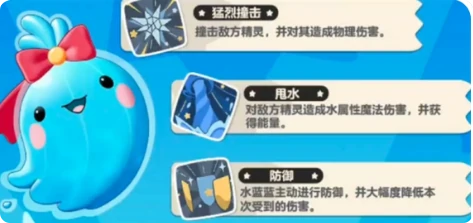 洛克王国水蓝蓝进化形态对比