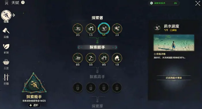 荒野起源探索天赋怎么加点,荒野起源探索天赋详解