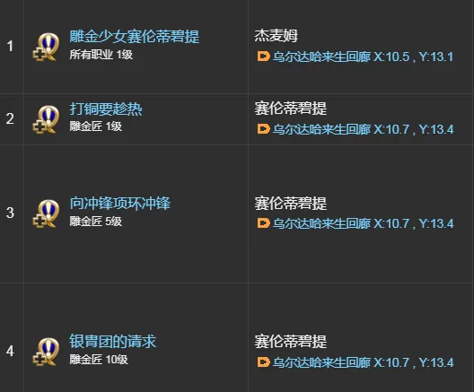 最终幻想14水晶世界雕金匠是谁,FF14手游雕金匠介绍