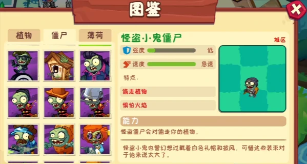 特殊僵尸图鉴