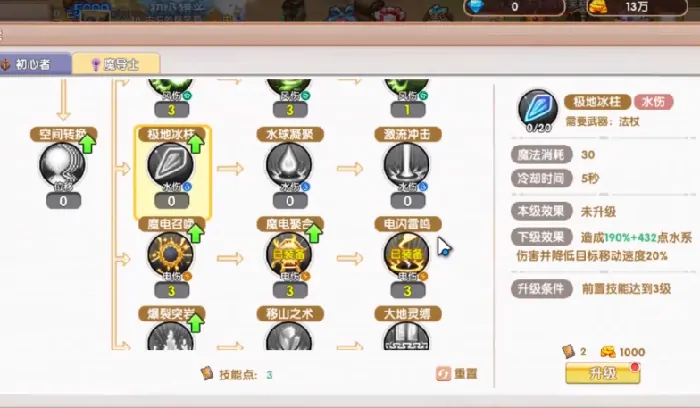 飞飞重逢法师技能加点攻略,飞飞重逢法师怎么加点