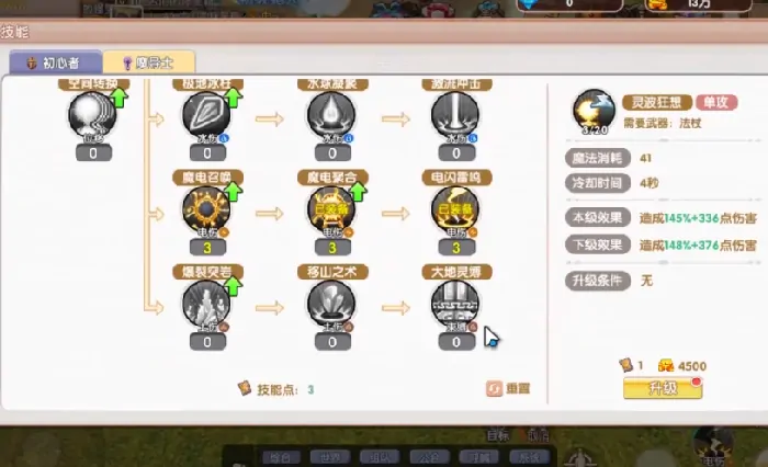 飞飞重逢法师技能加点攻略,飞飞重逢法师怎么加点