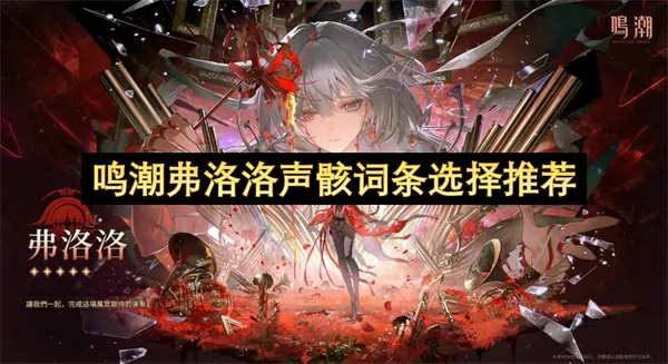 鸣潮弗洛洛声骸词条选法指南